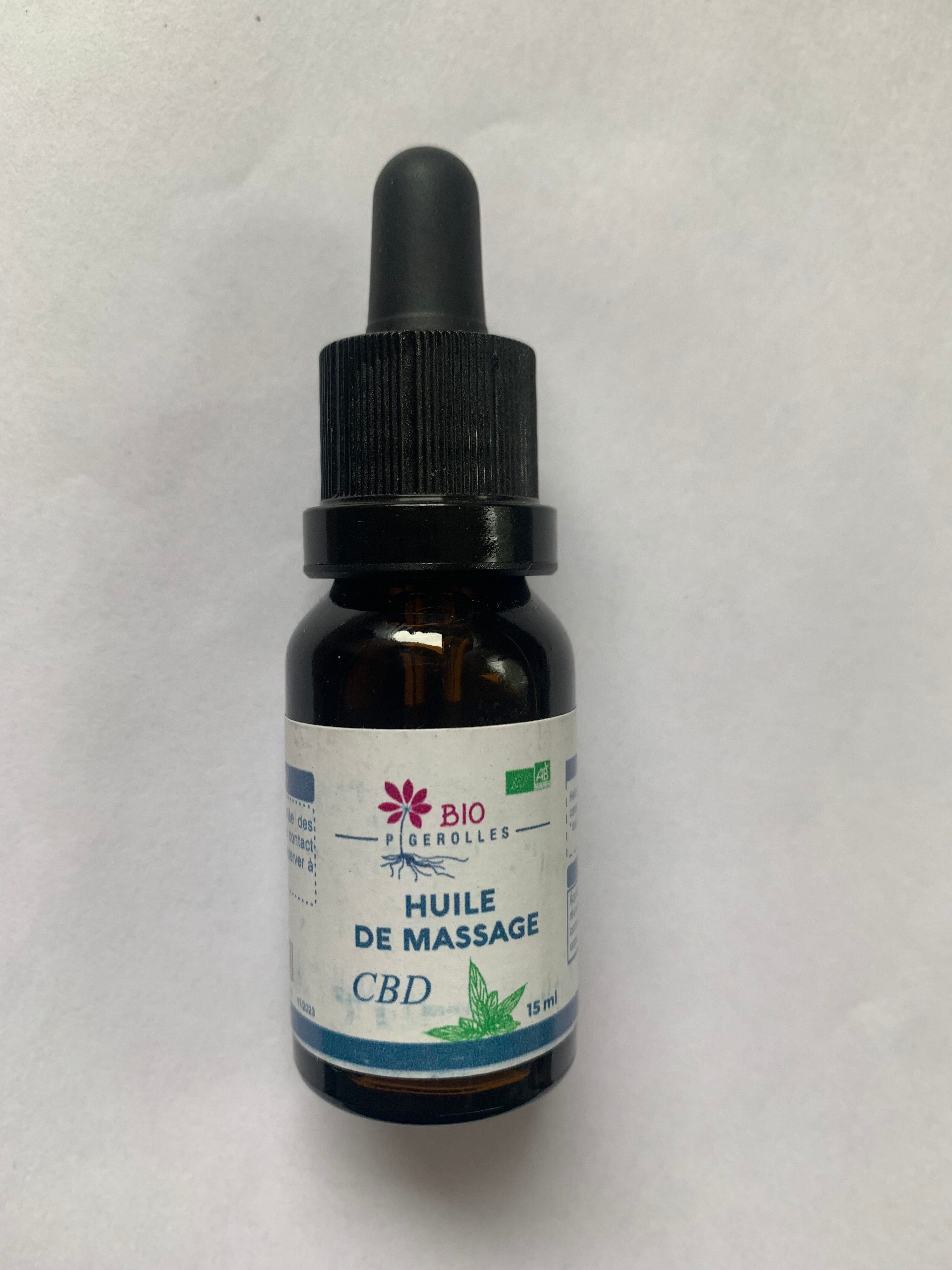 🌿 Huile de massage CBD –