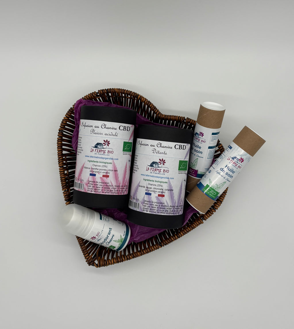 Panier garni bien-être & cosmétique au chanvre 🎁