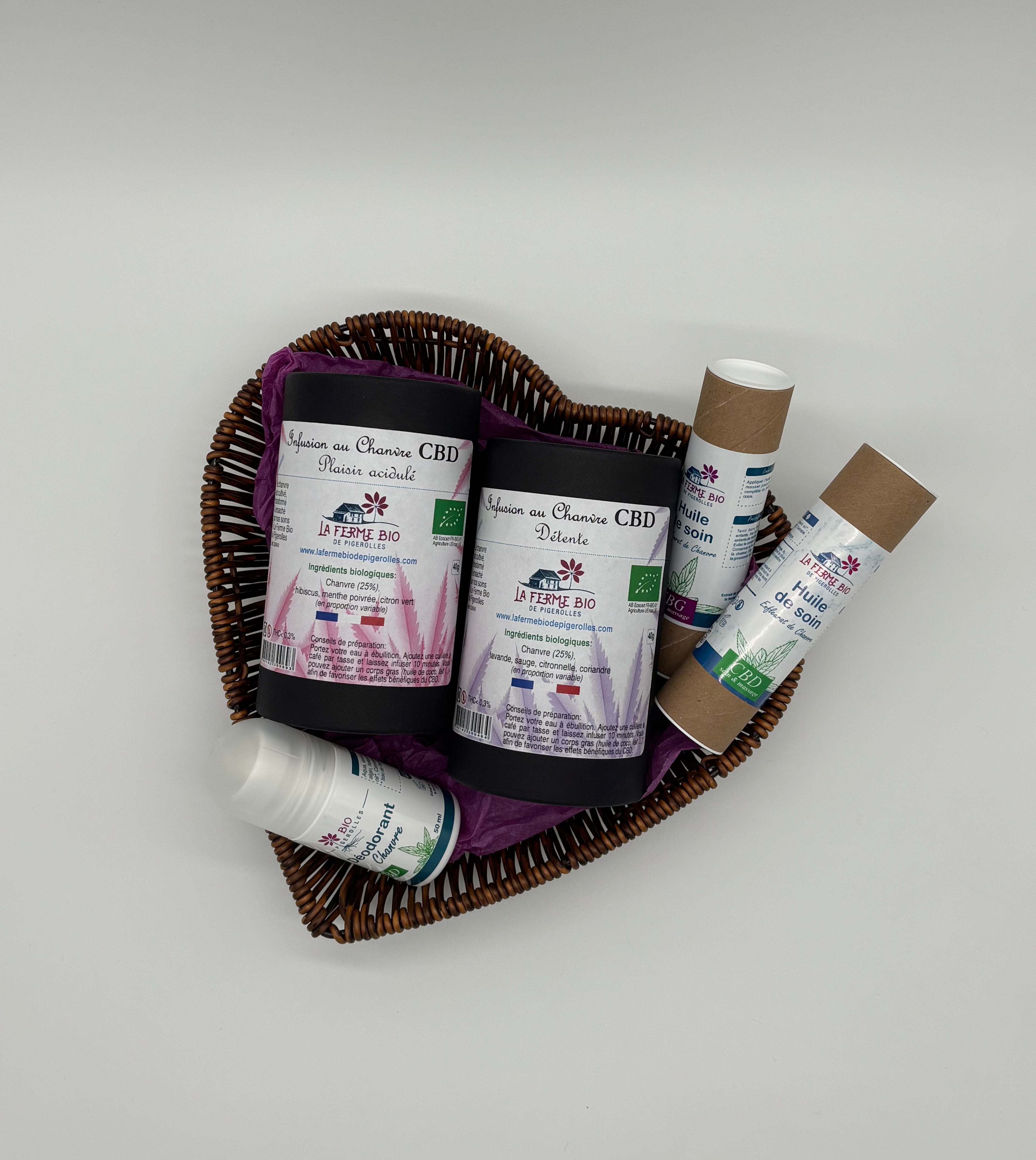 Panier garni bien-être & cosmétique au chanvre 🎁