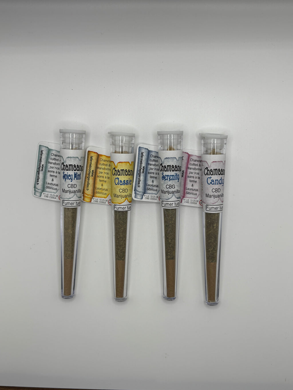 Pack Découverte – 4 Cônes Pré-Roulés CBD/CBG