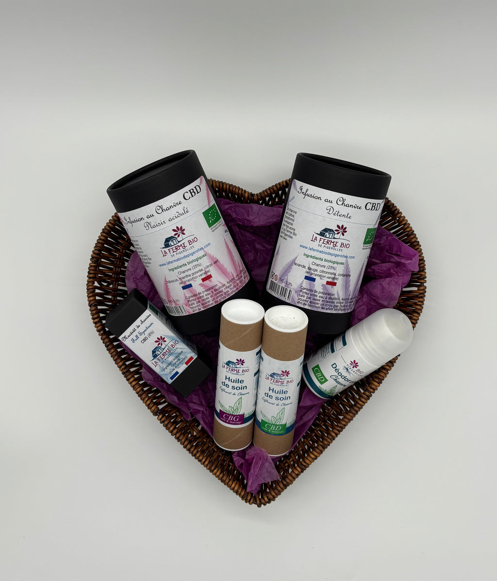 Panier garni bien-être & cosmétique au chanvre 🎁