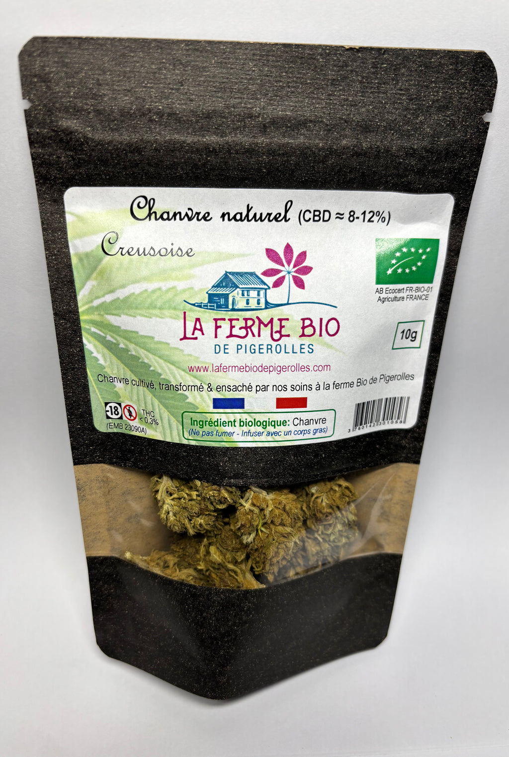 Big bud Creusoise CBD bio 10g - La ferme bio de Pigerolles 