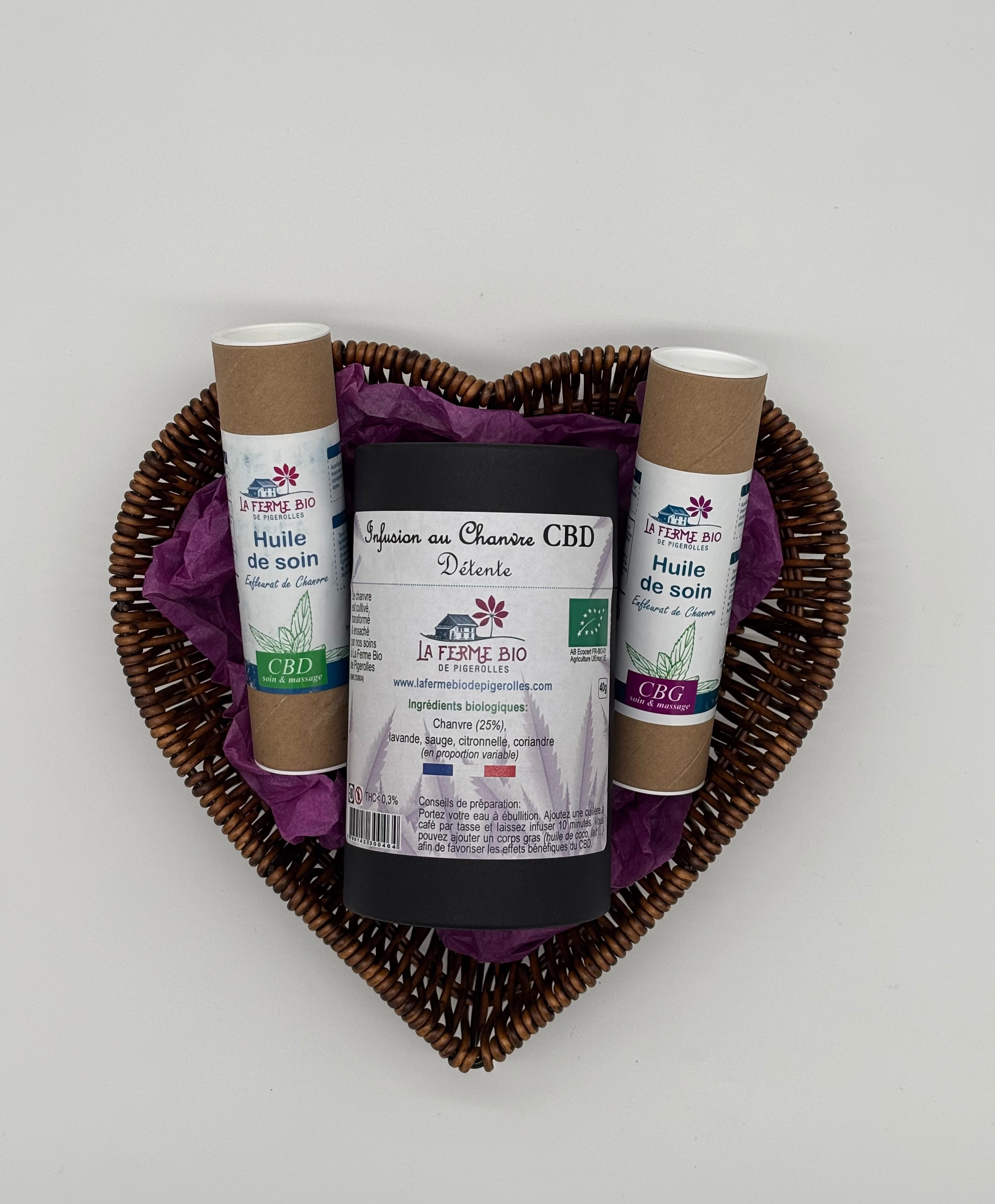 Panier garni bien-être & cosmétique au chanvre 🎁