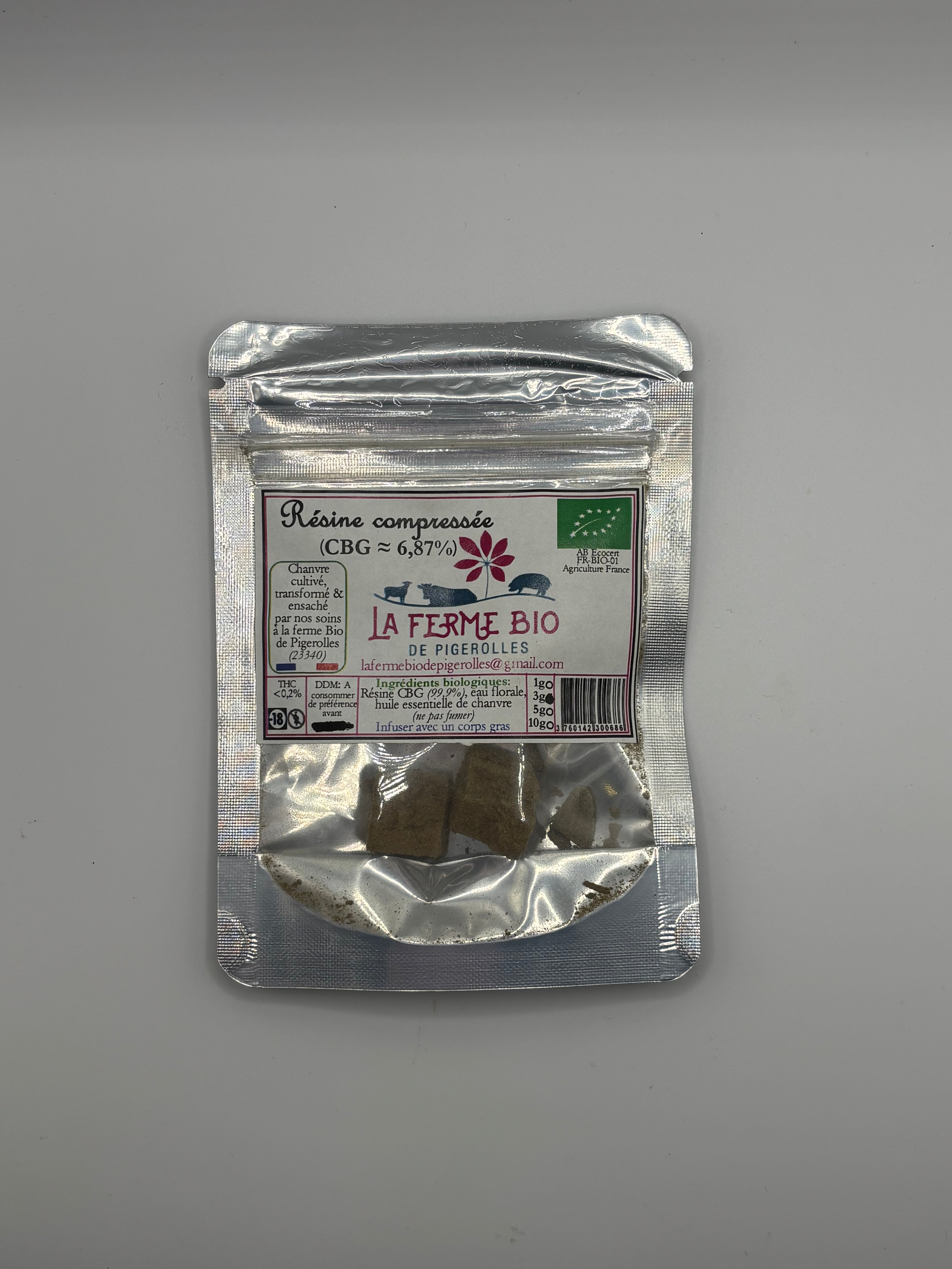 🟤 Résine compressée de CBG