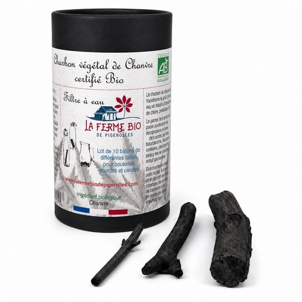 Charbon végétal actif de chanvre